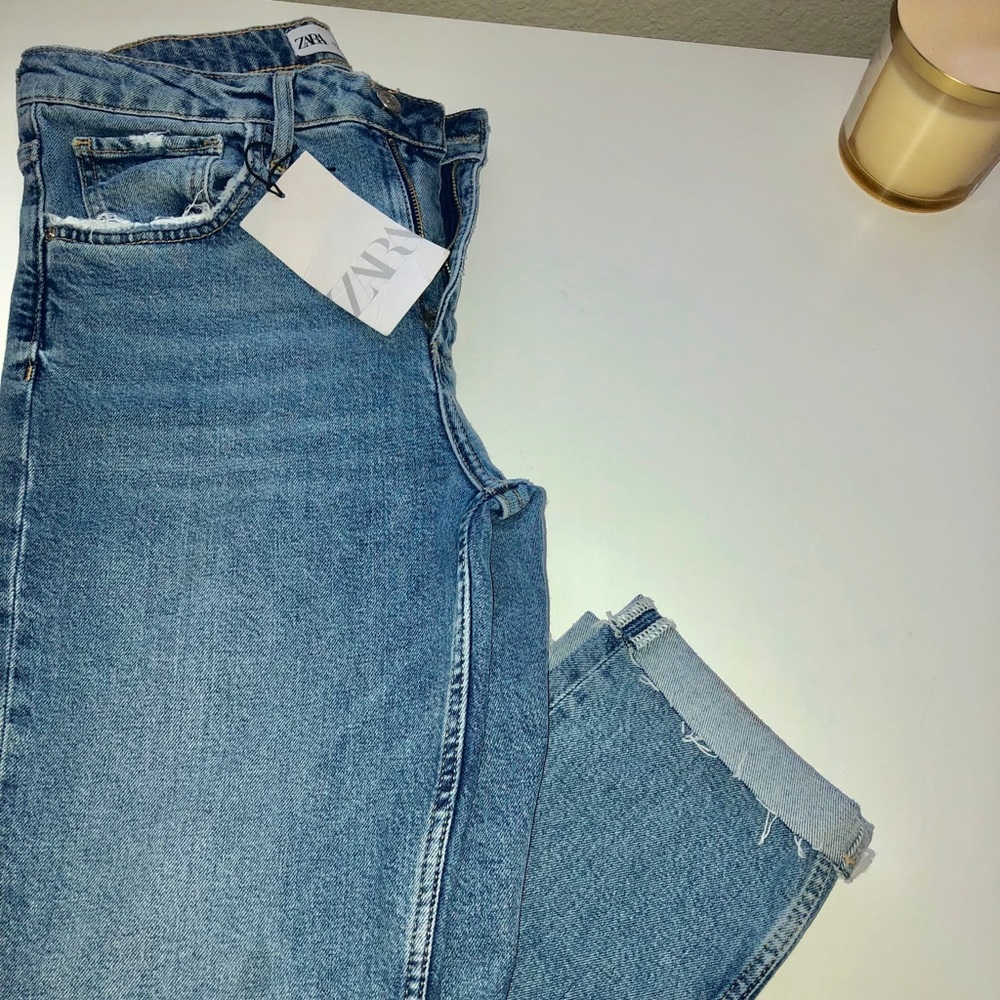NWT Zara Hi-Rise Slim Fit Denim Jean Size 4